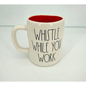 RAE DUNN DISNEY PRINCESS MUG SNOW WHITE AND THE 7 DWARFS WHISTLE WHILE YOU WORK